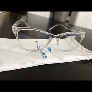 Anti blue light lenses, unisex, clear, biscayners